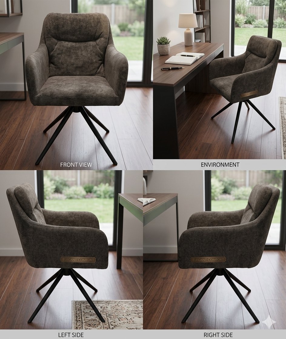 Motion Dining Chair, Dark Grey TN-DCMK38
